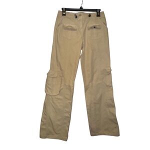 Brandy Melville, beige cargo wide leg pants size small